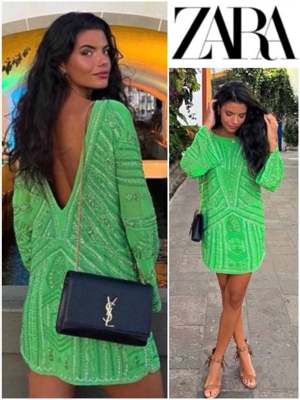 ZARA Beaded Mini Tunic (Reversible)